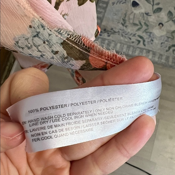 B.O.G. Collective Pink Floral Kimono Cardigan- M/L - Picture 5 of 6